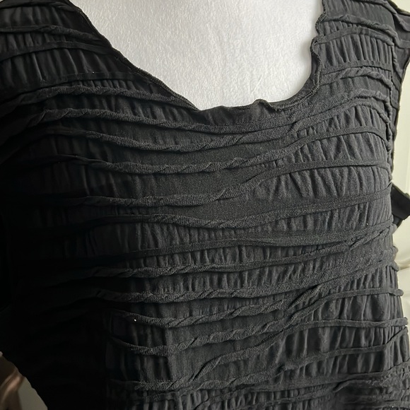 Carol Turner Fiore, flared black sleeveless Tank dress - Picture 2 of 6